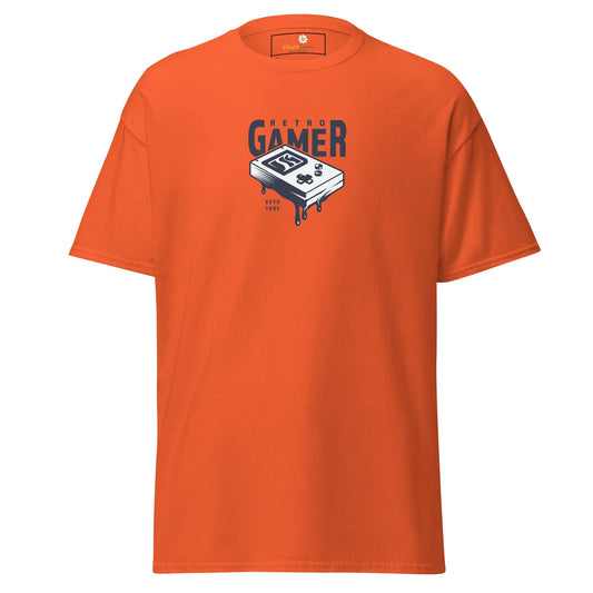 Unisex classic tee - IT RETRO GAMER - REGULAR - Orange / S