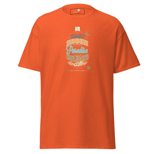 Unisex classic tee - SUMMER PARADISE - REGULAR - Orange / S