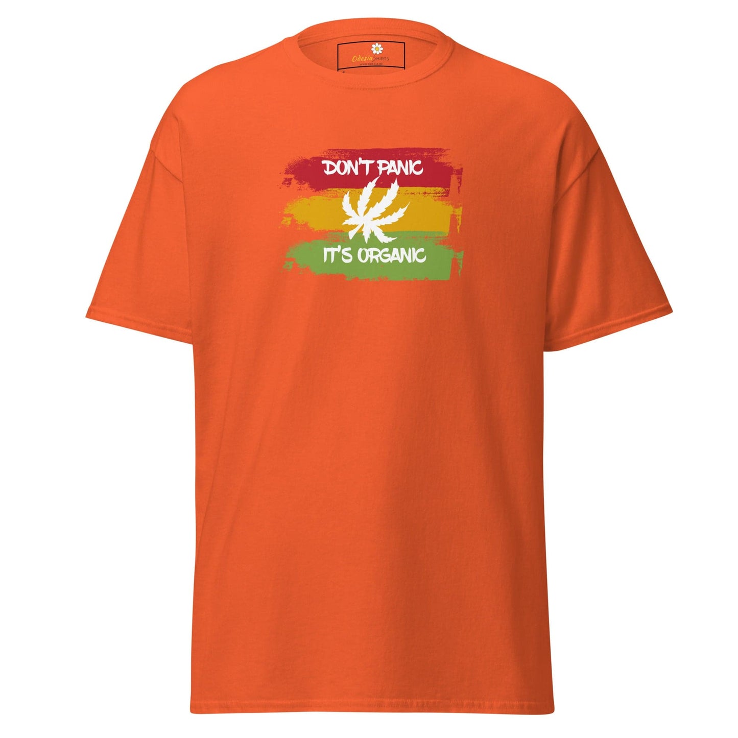 Unisex classic t-shirt - MYSTIC DON’T PANIC ORGANIC - REGULAR - Orange / S