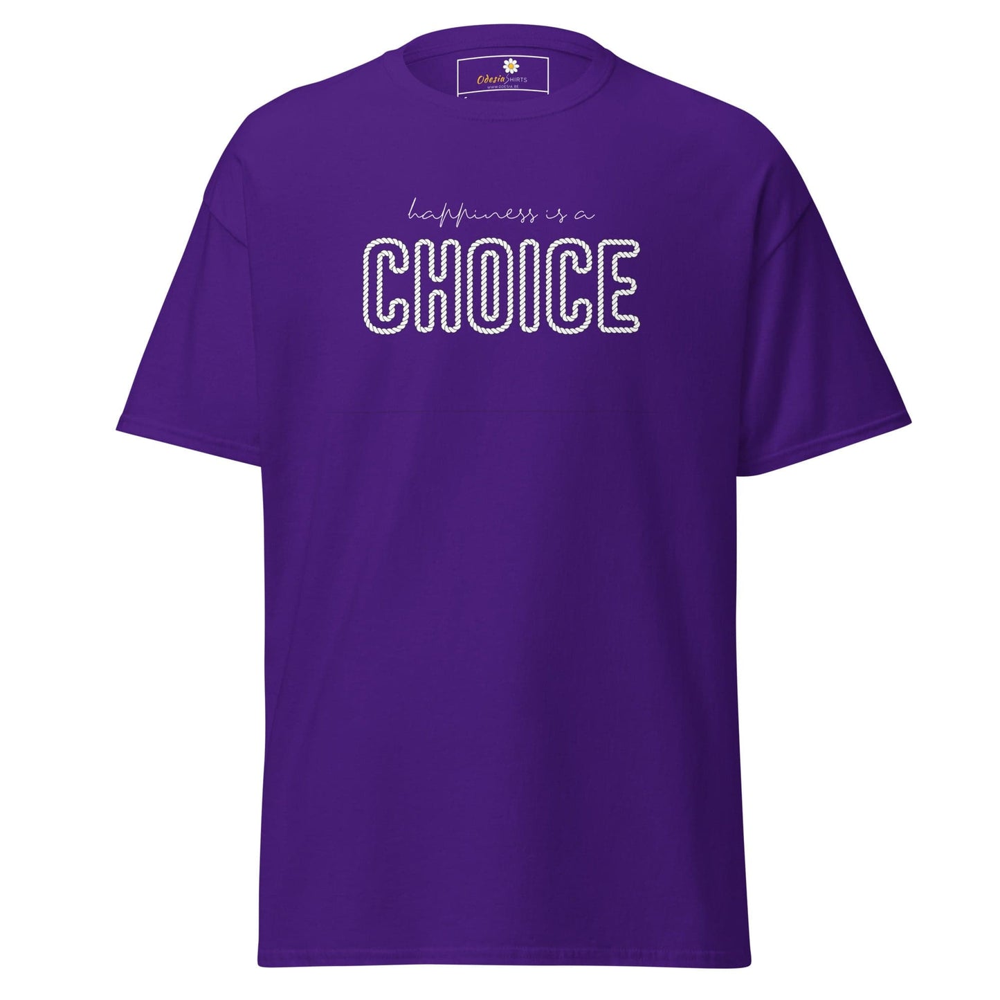 Unisex classic t-shirt - TEST POSITIVE HAPINESS CHOICE - REGULAR - Purple / S