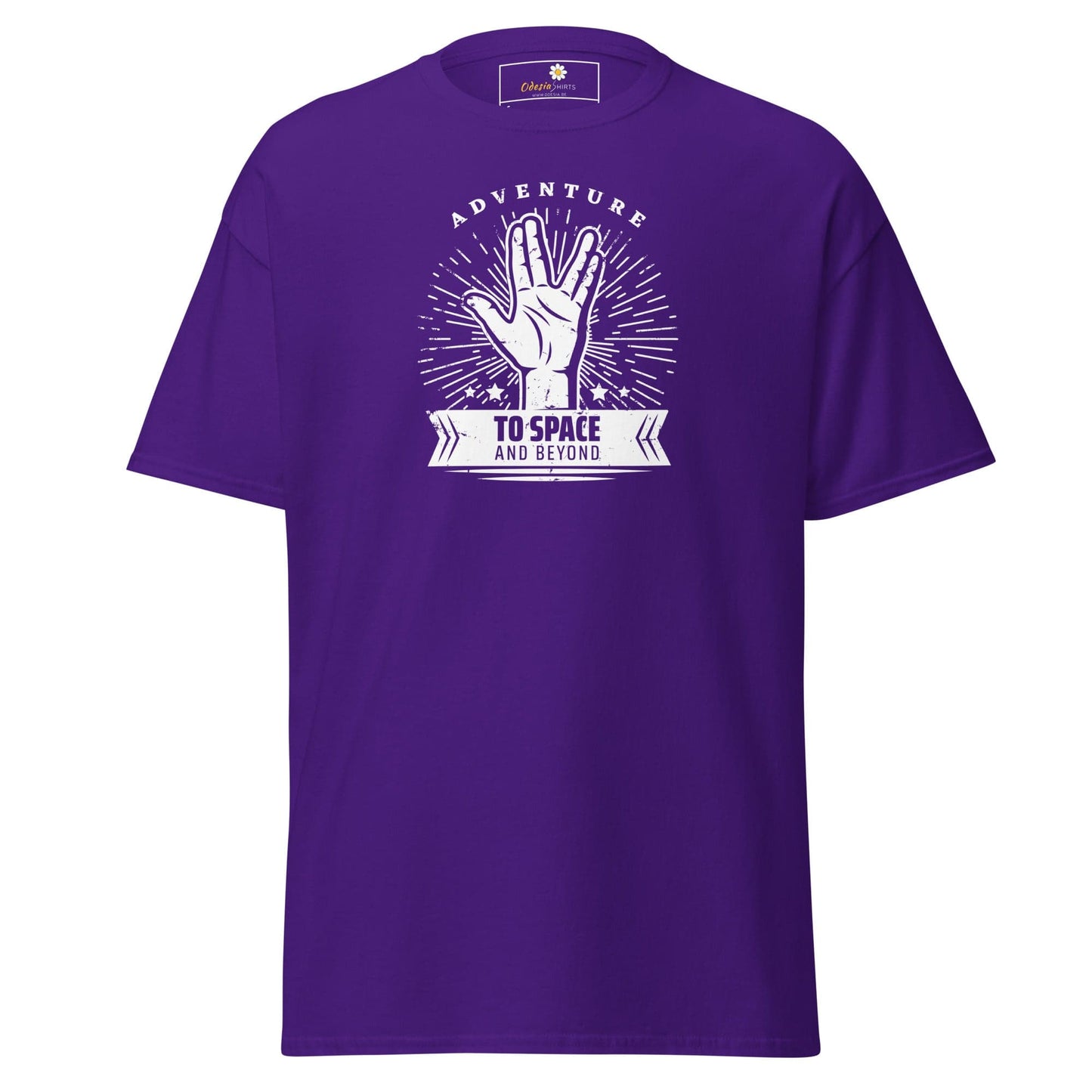 Unisex classic t-shirt - SPACE STAR TREK - REGULAR - Purple / S