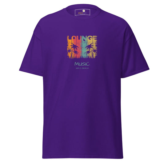Unisex classic tee - MUSIC LOUNGE - REGULAR - Purple / S