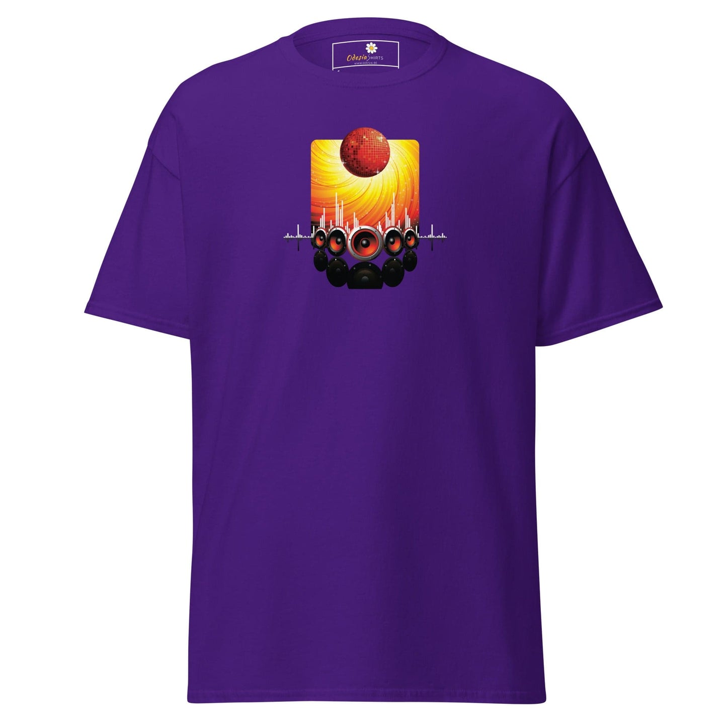 Unisex classic tee - MUSIC SPEAKERS - REGULAR - Purple / S