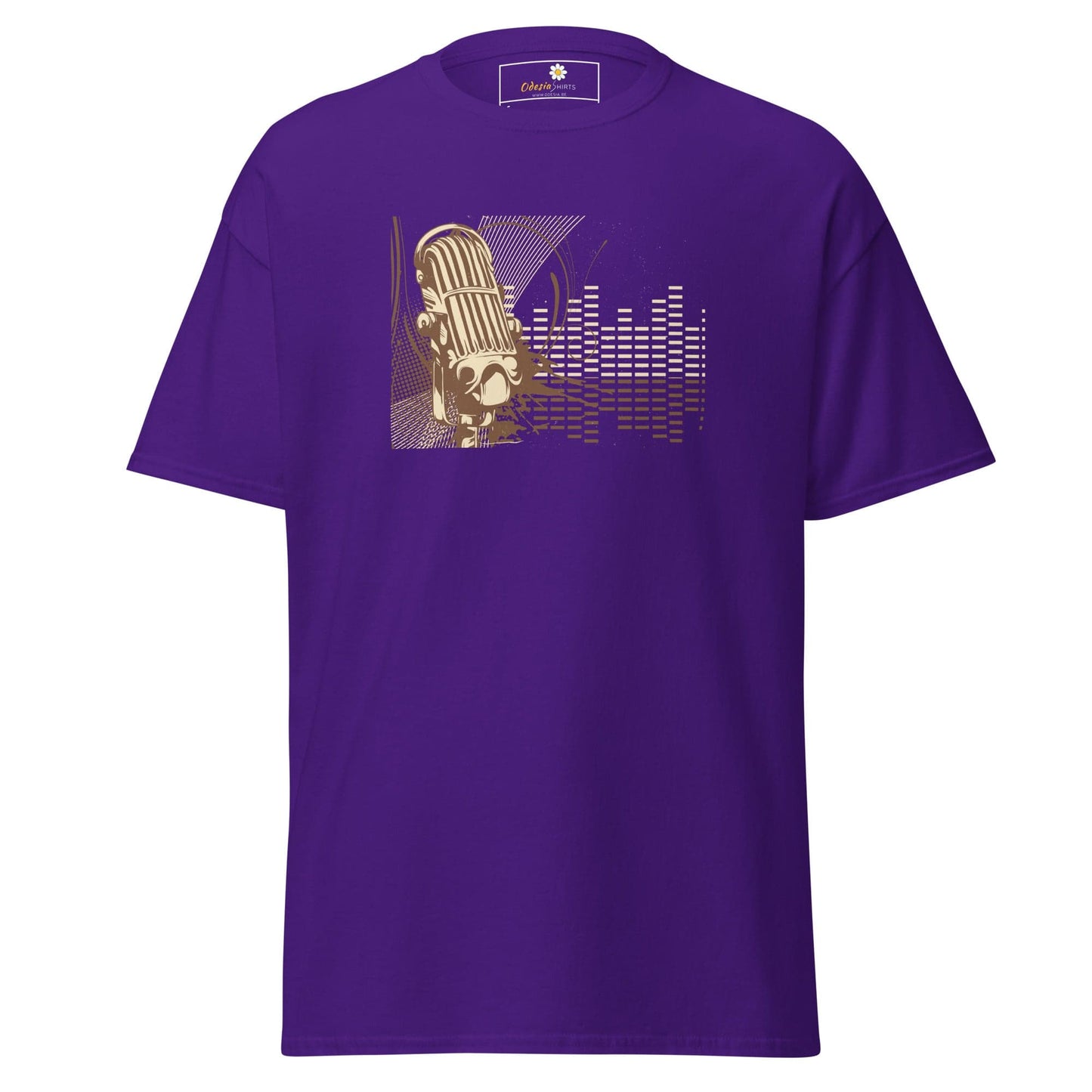 Unisex classic tee - MUSIC MICROPHONE - REGULAR - Purple / S
