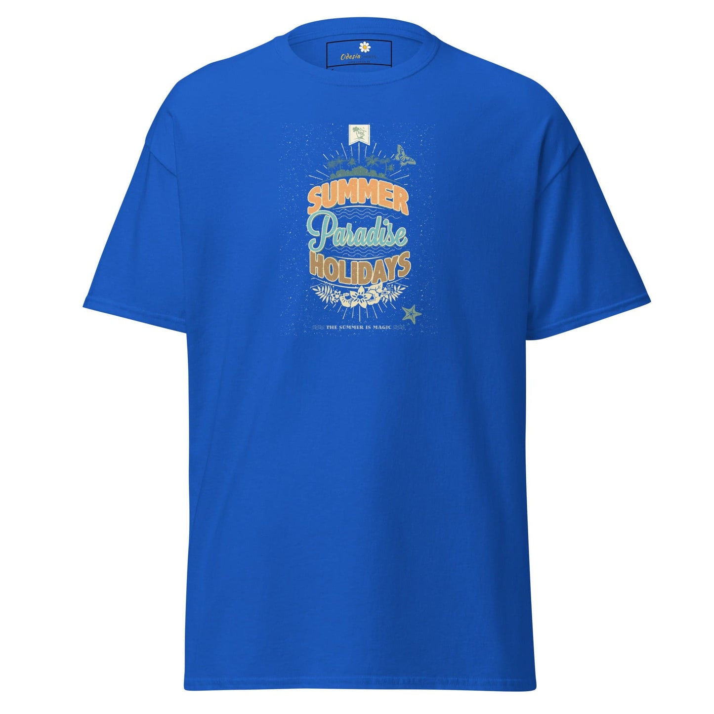 Unisex classic tee - SUMMER PARADISE - REGULAR - Royal / S