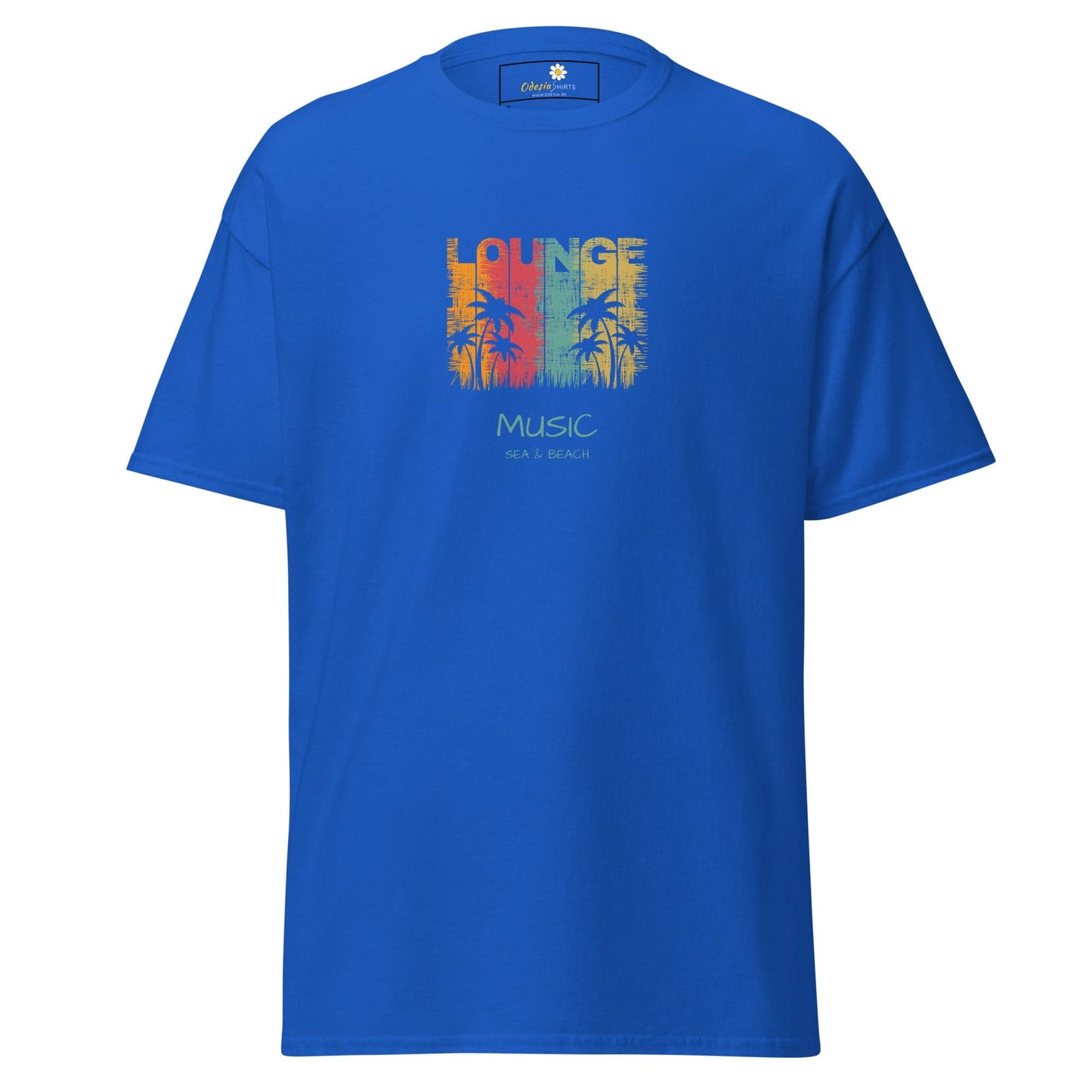 Unisex classic tee - MUSIC LOUNGE - REGULAR - Royal / S