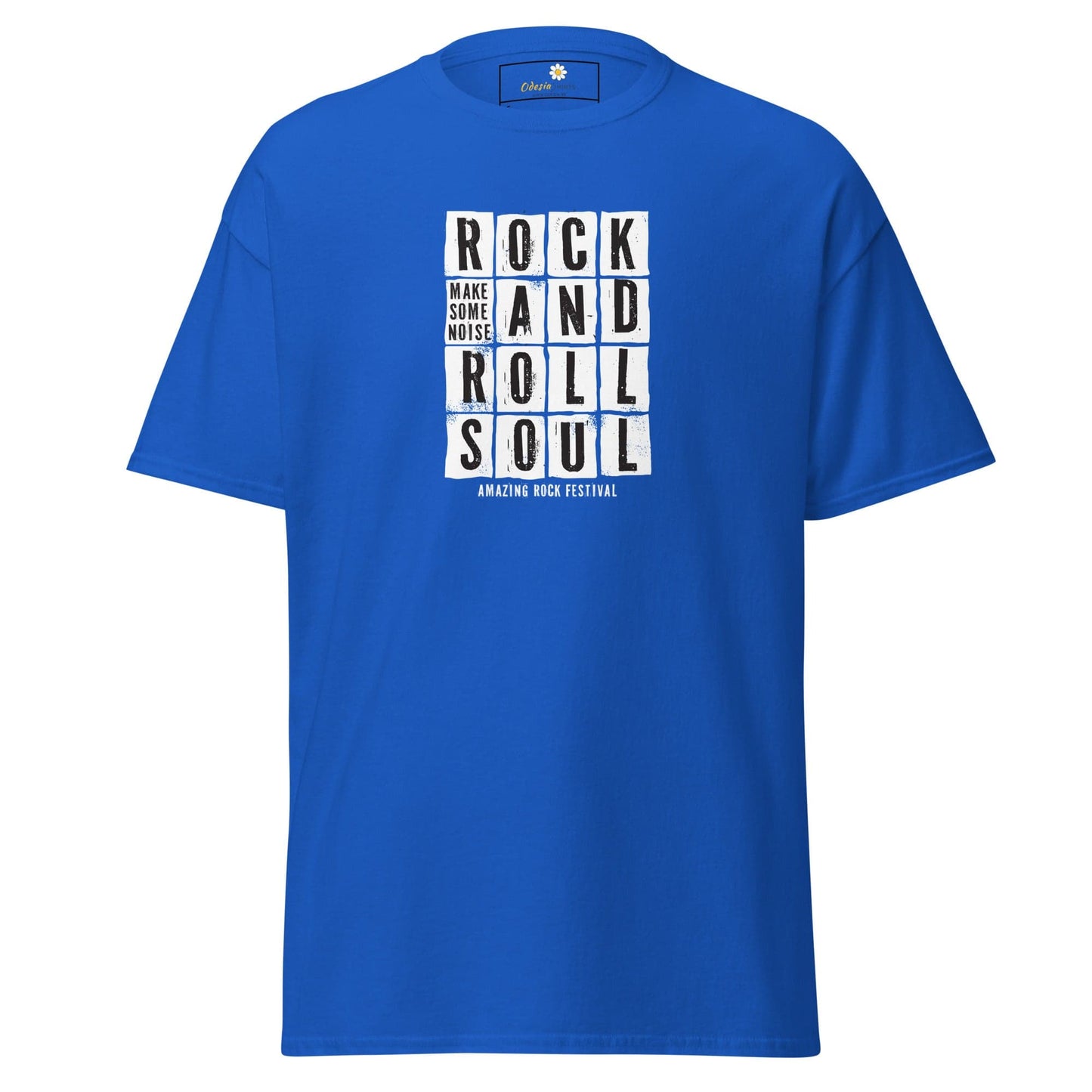Unisex classic t-shirt - MUSIC ROCK AND ROLL SOUL - REGULAR - Royal / S