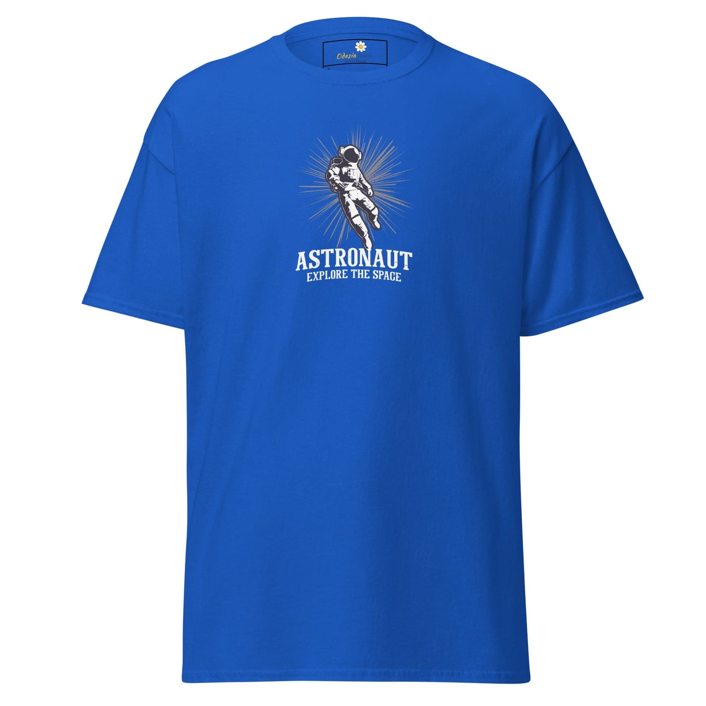 Unisex classic tee - ASTRONAUT EXPLORE SPACE - REGULAR - Royal / S