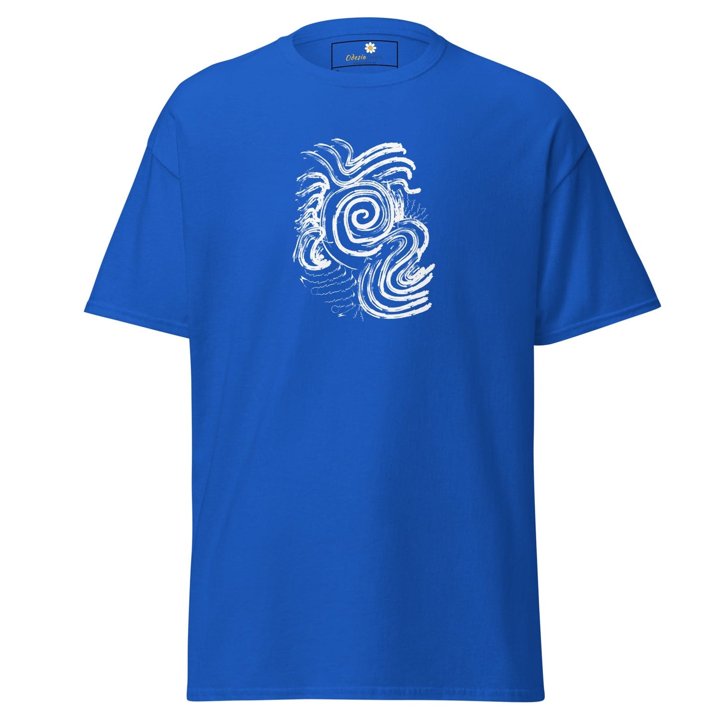 Unisex classic tee - ABSTRACT SUNLIGHT WAVES - REGULAR - Royal / S