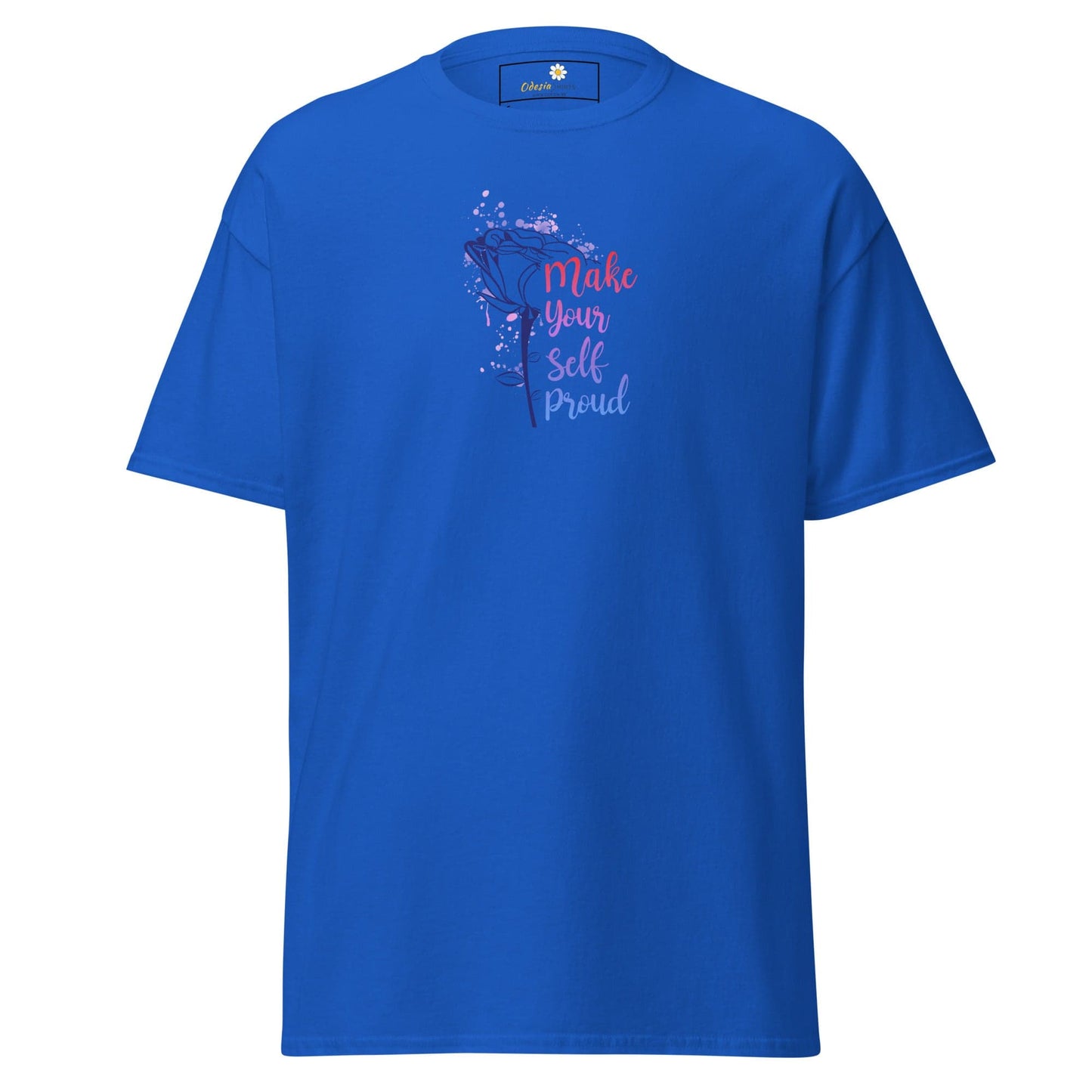 Unisex classic tee - MISC TEXT MAKE YOURSELF PROUD - REGULAR - Royal / S