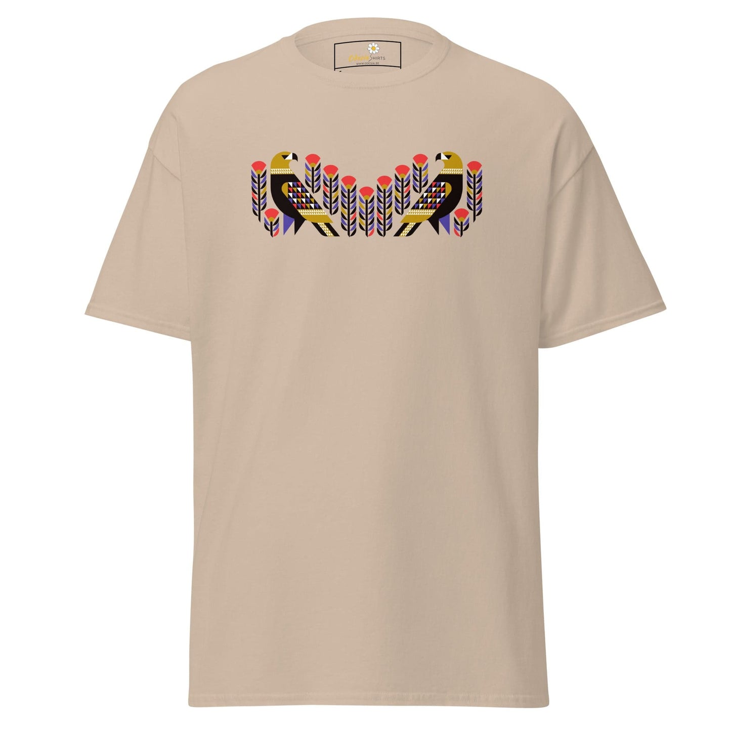 Unisex classic tee - WILD LIFE PERU BIRDS - REGULAR - Sand / S