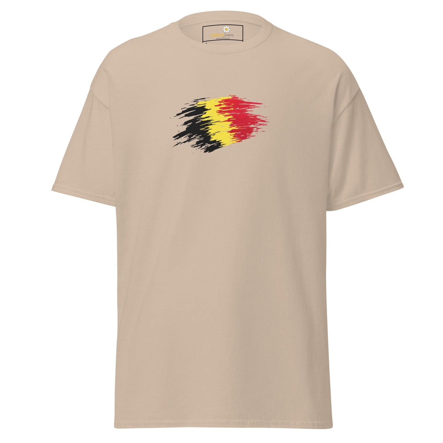 Unisex classic tee - COUNTRY BELGIUM SHAPE - REGULAR - Sand / S