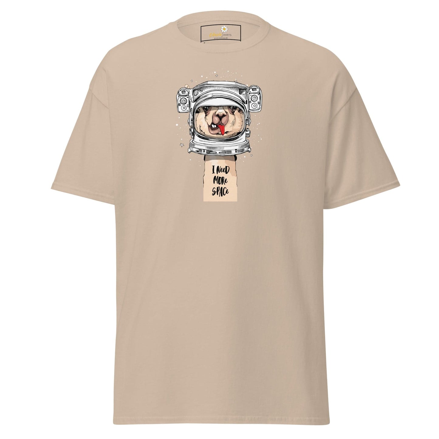 Unisex classic t-shirt - ASTRONAUT FUN LAMA SPACE - REGULAR - Sand / S