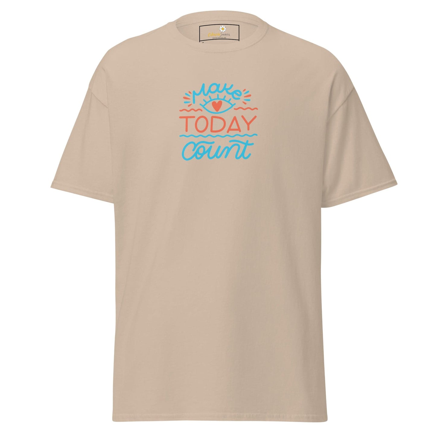 Unisex classic t-shirt - TEXT TODAY COUNT - REGULAR - Sand / S
