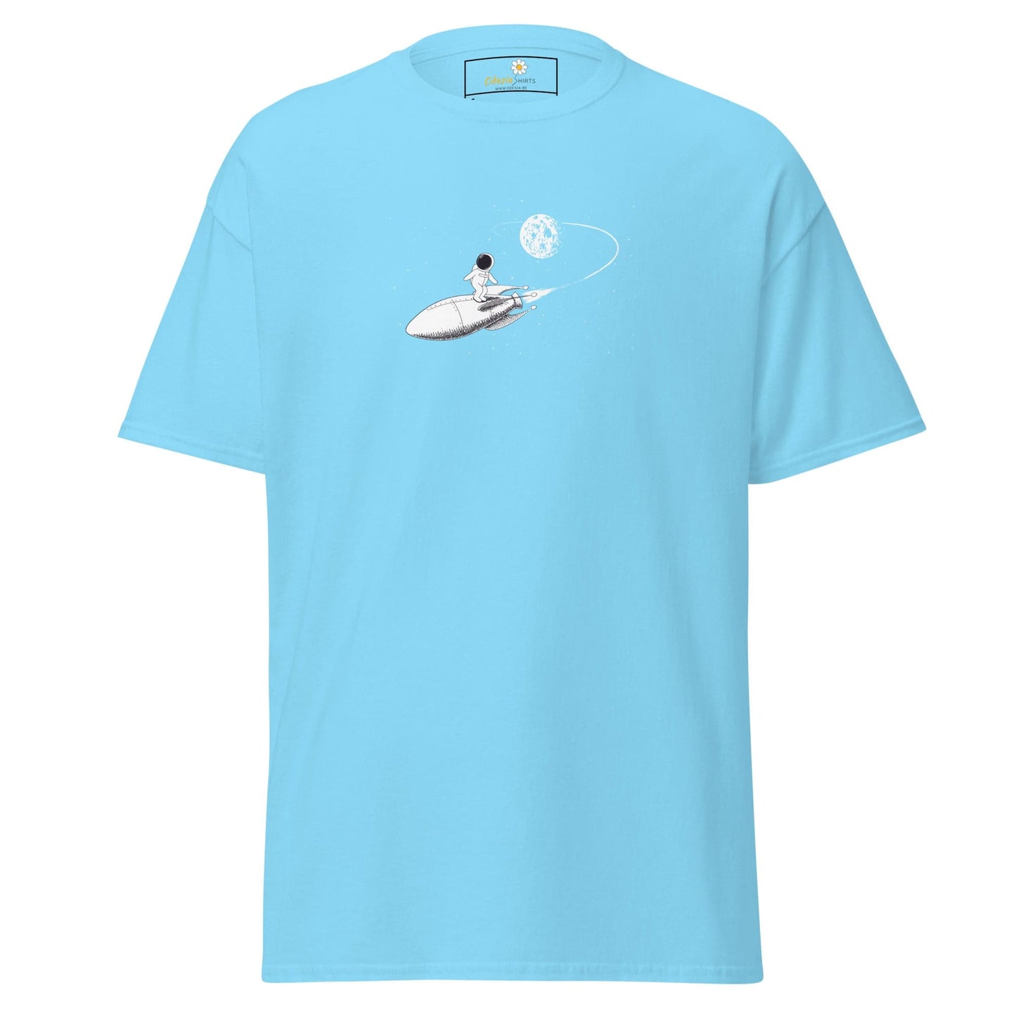 Unisex classic tee - ASTRONAUT ROCKET - REGULAR - Sky / S