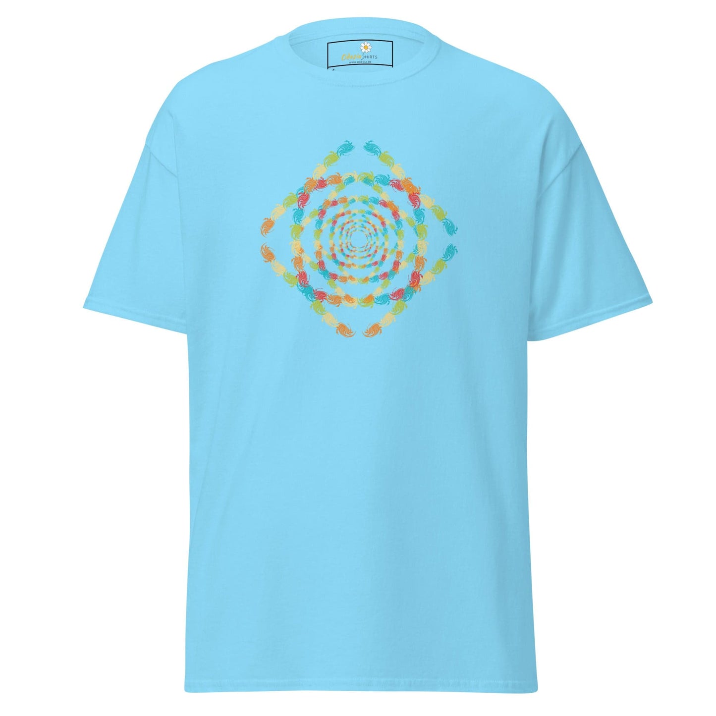 Unisex classic tee - ABSTRACT MISC SQUARE TUNNEL - REGULAR - Sky / S