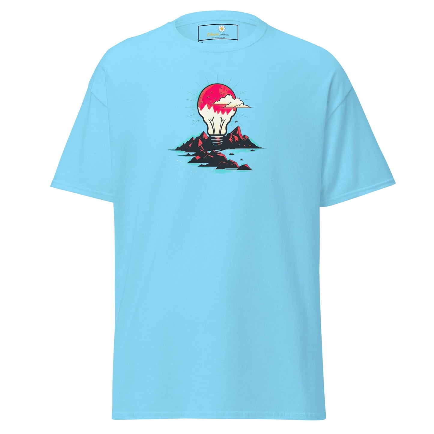 Unisex classic tee - MISC LIGHTBULB MOUNTAIN - REGULAR - Sky / S