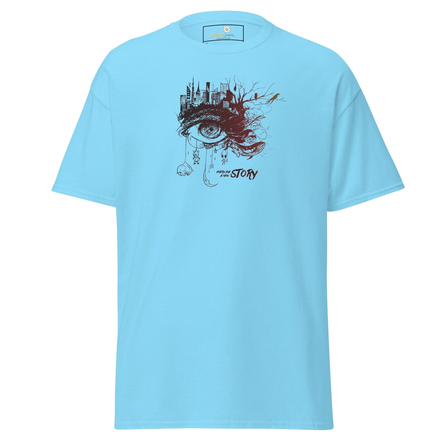 Unisex classic t-shirt - FANTASY EYE STORY - REGULAR - Sky / S