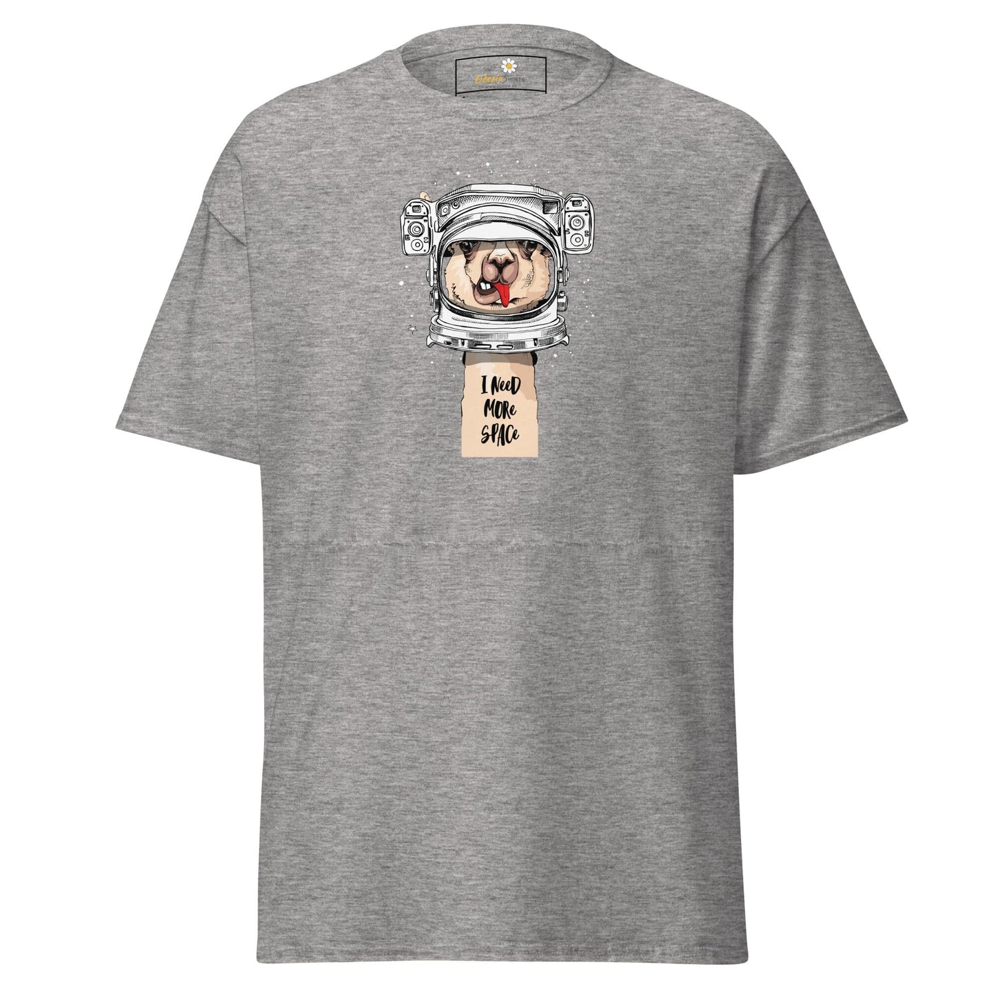 Unisex classic t-shirt - ASTRONAUT FUN LAMA SPACE - REGULAR - Sport Grey / S