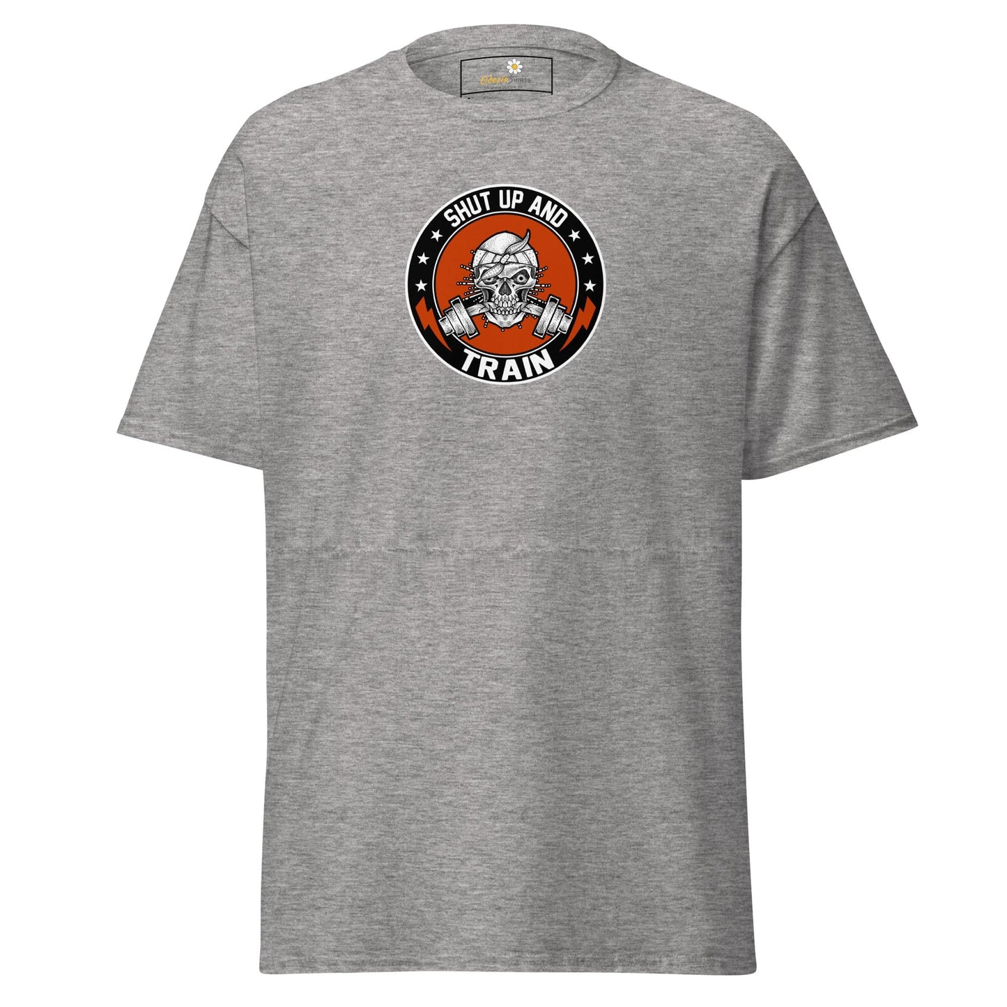 Unisex classic tee - SPORT SHUT UP AND TRAIN - REGULAR - Sport Grey / S