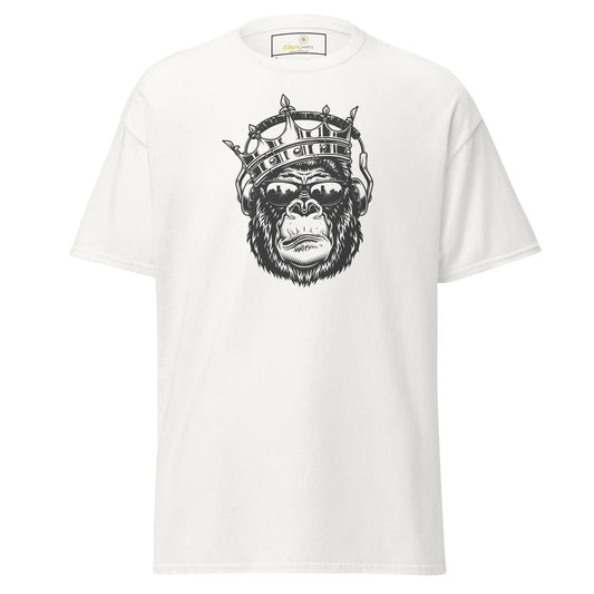 Unisex classic t-shirt - WILD LIFE MONKEY KING -REGULAR - White / S