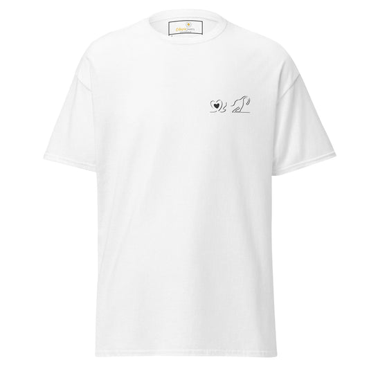 Unisex classic tee - ANIMALS LOVE CAT POCKET - REGULAR - White / S