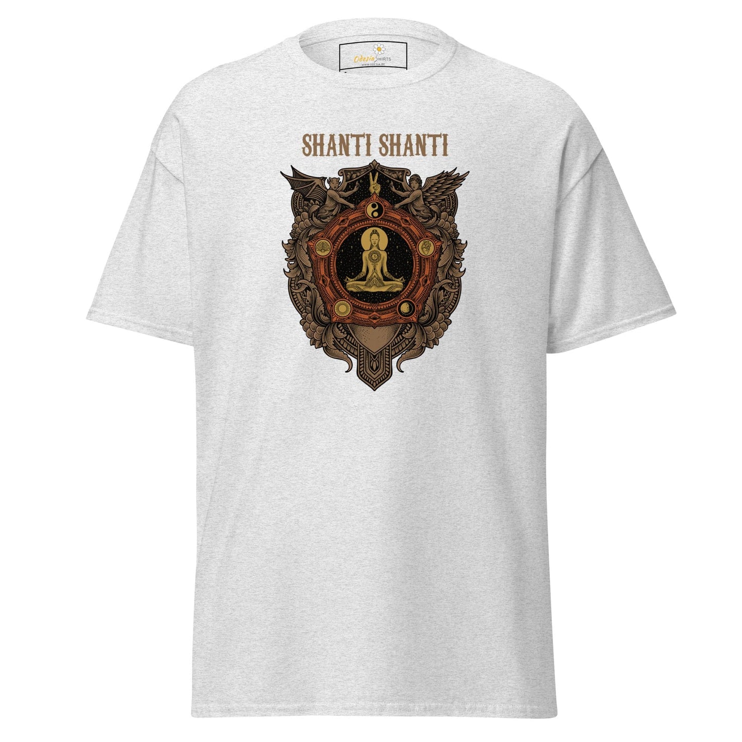 Unisex classic t-shirt - SPIRITUAL SHANTI SHANTI - REGULAR - Ash / S