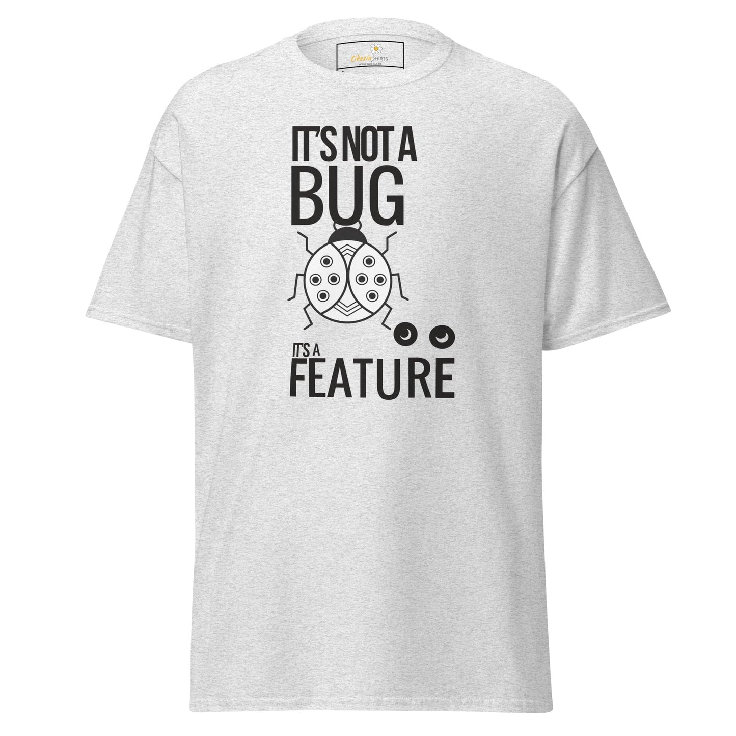 White T-shirt with bug graphic from T-SHIRT DESIGN TEE for men and women S to XL