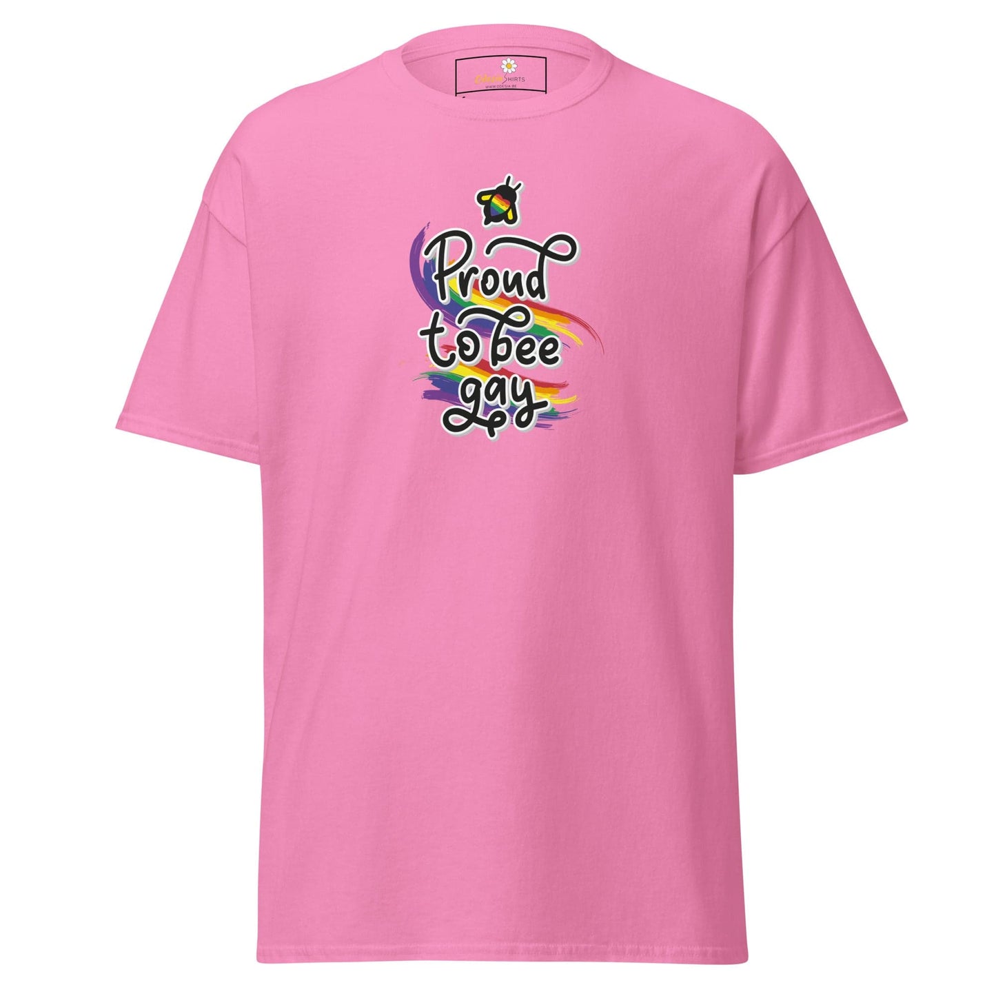 Unisex classic t-shirt - LGBTQ PROUD BEE GAY - REGULAR - Azalea / S