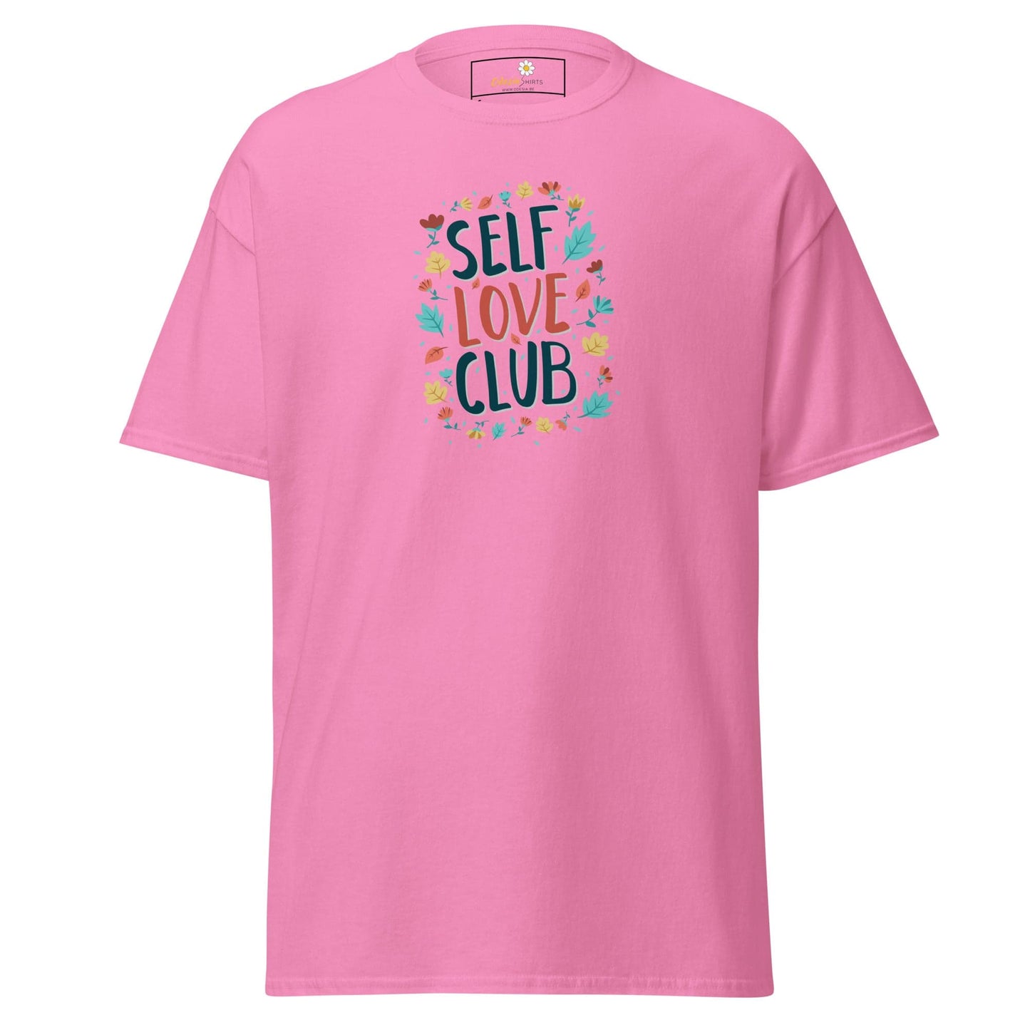 Unisex classic t-shirt - POSITIVE SELF LOVE CLUB - REGULAR - Azalea / S