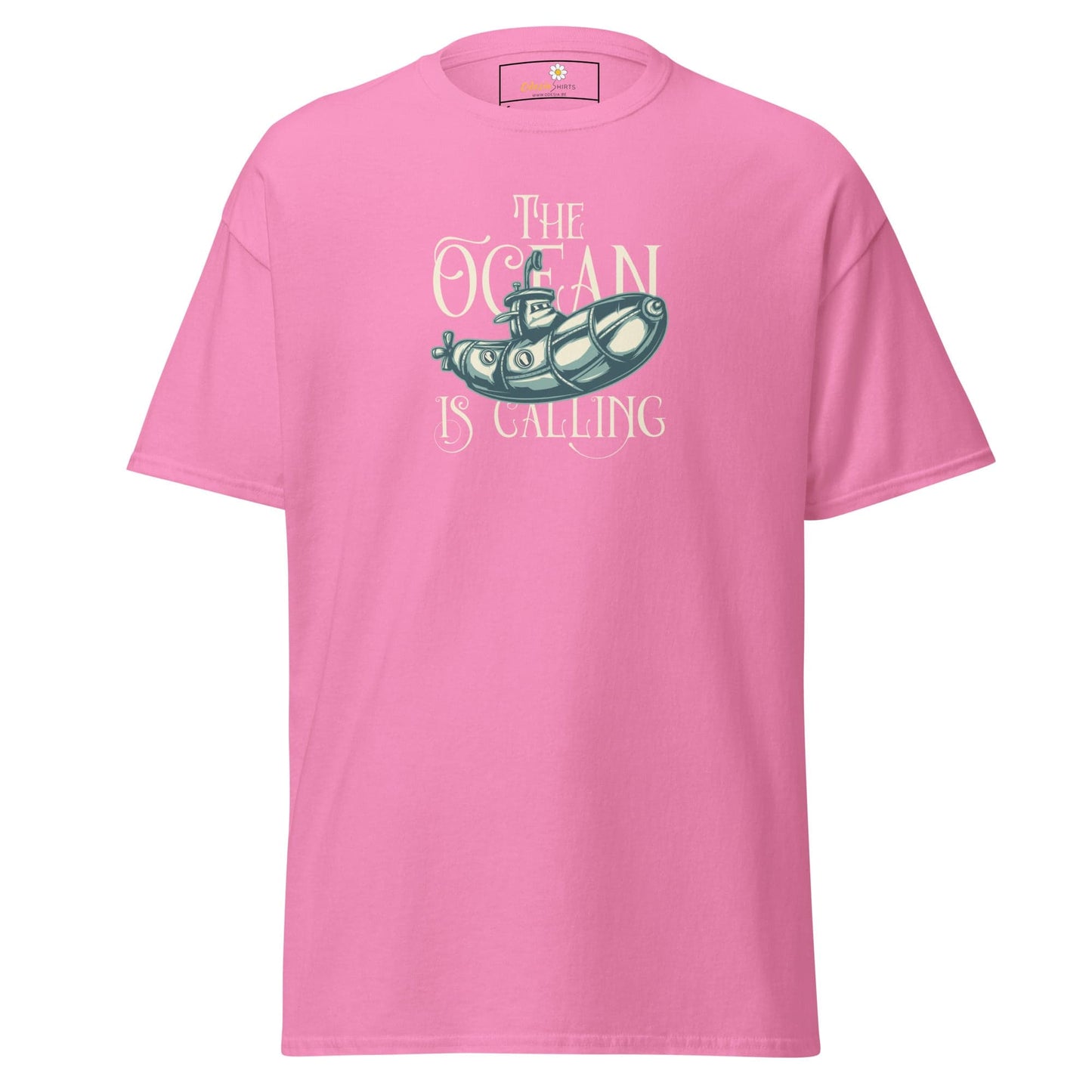 Unisex classic t-shirt - SEALIFE THE OCEAN IS CALLING - REGULAR - Azalea / S