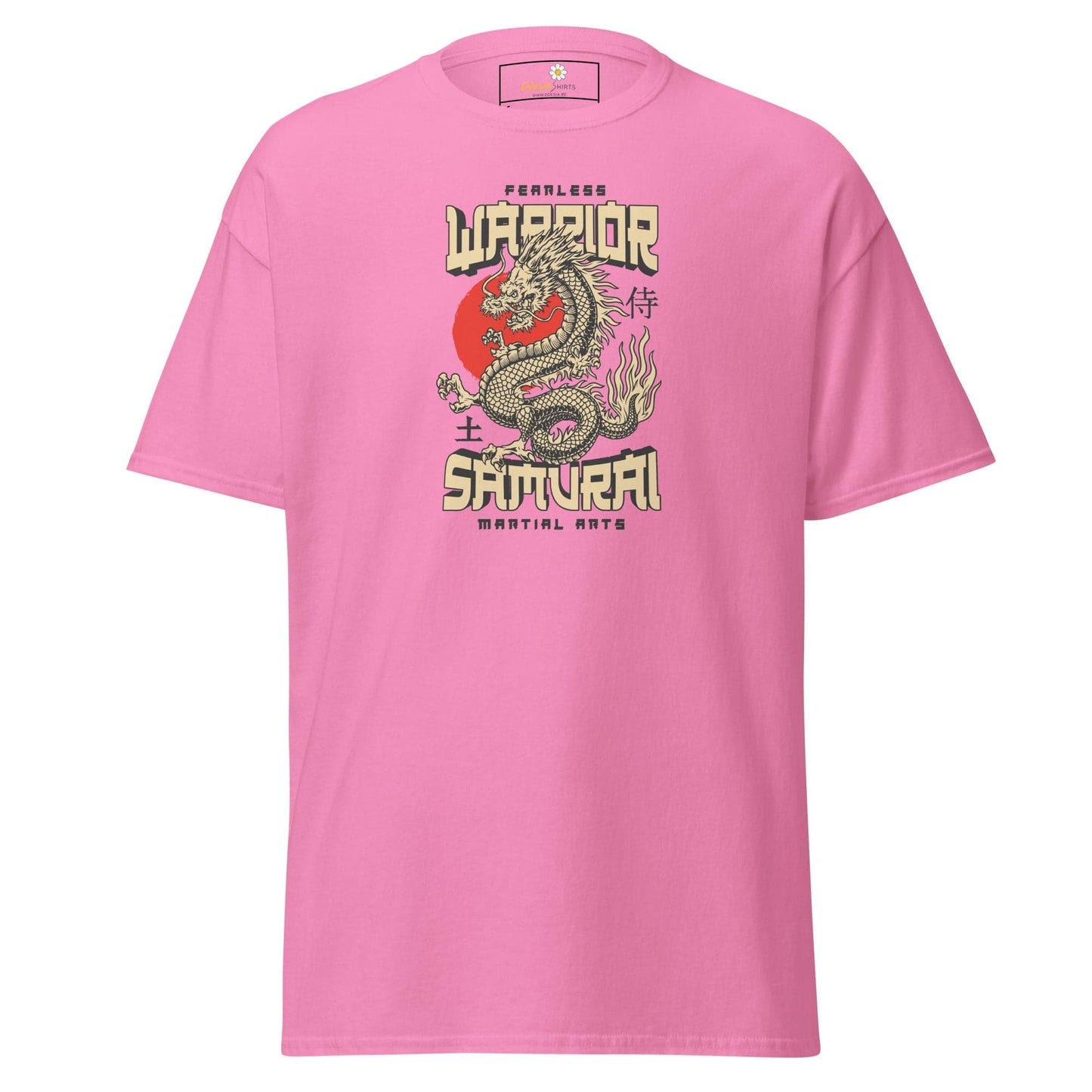 Unisex classic t-shirt - MYSTIC FEARLESS DRAGON - REGULAR - Azalea / S