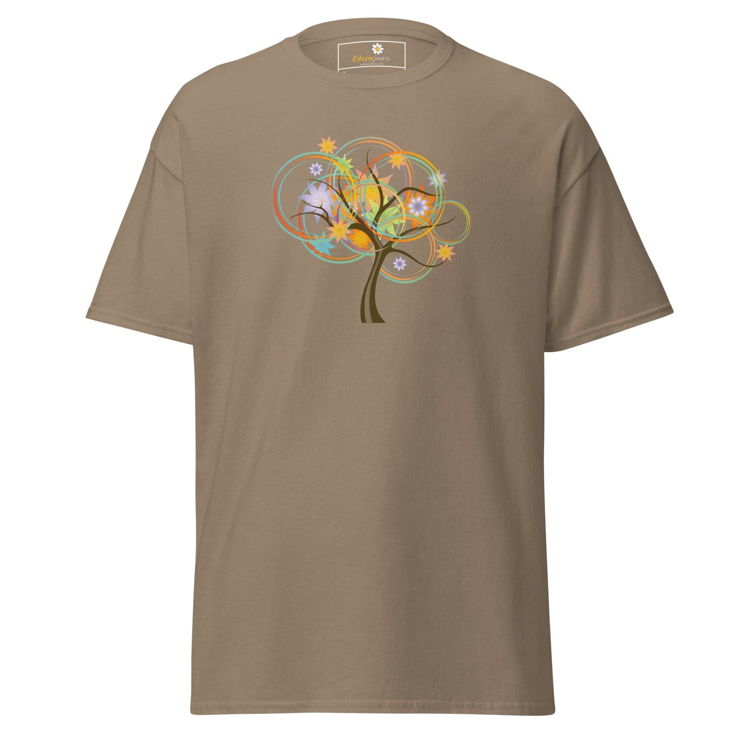 Unisex classic t-shirt - NATURE LIFE TREE - REGULAR - Brown Savana / S