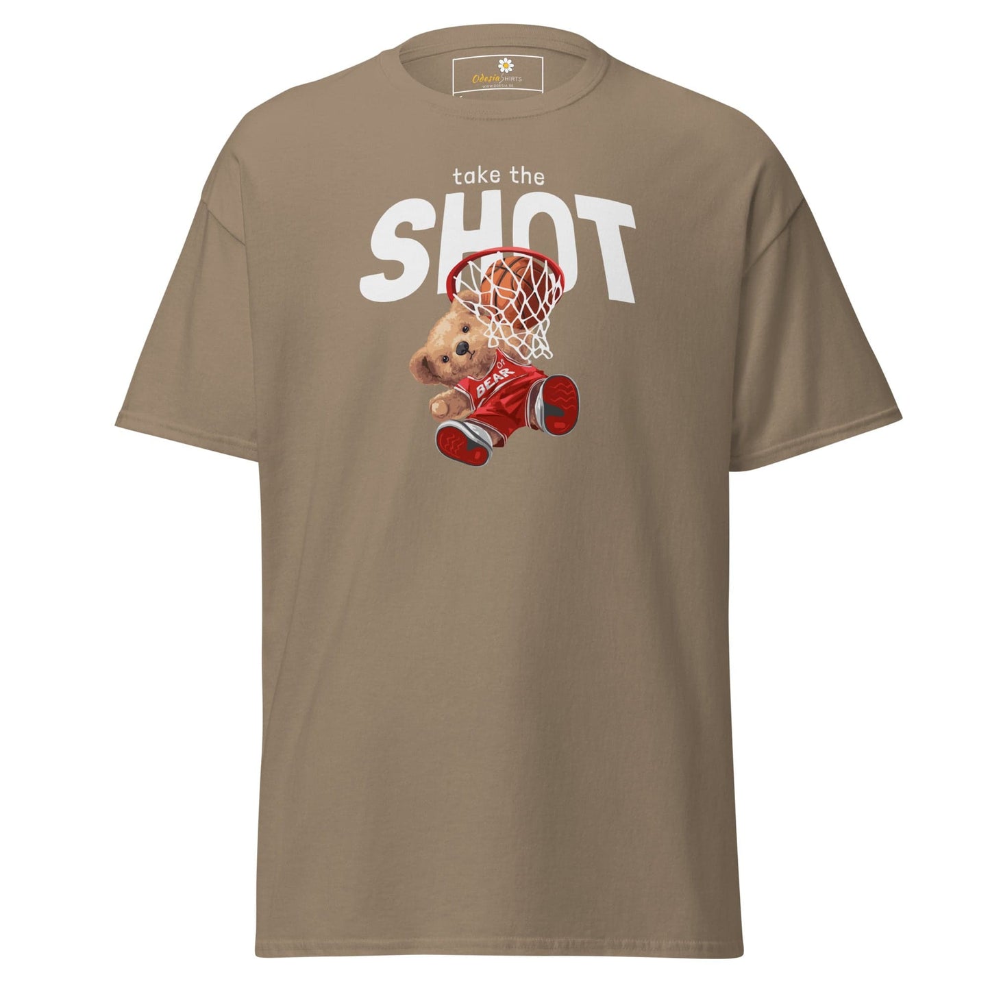 Unisex classic t-shirt - FUN TAKE THE SHOT - REGULAR - Brown Savana / S