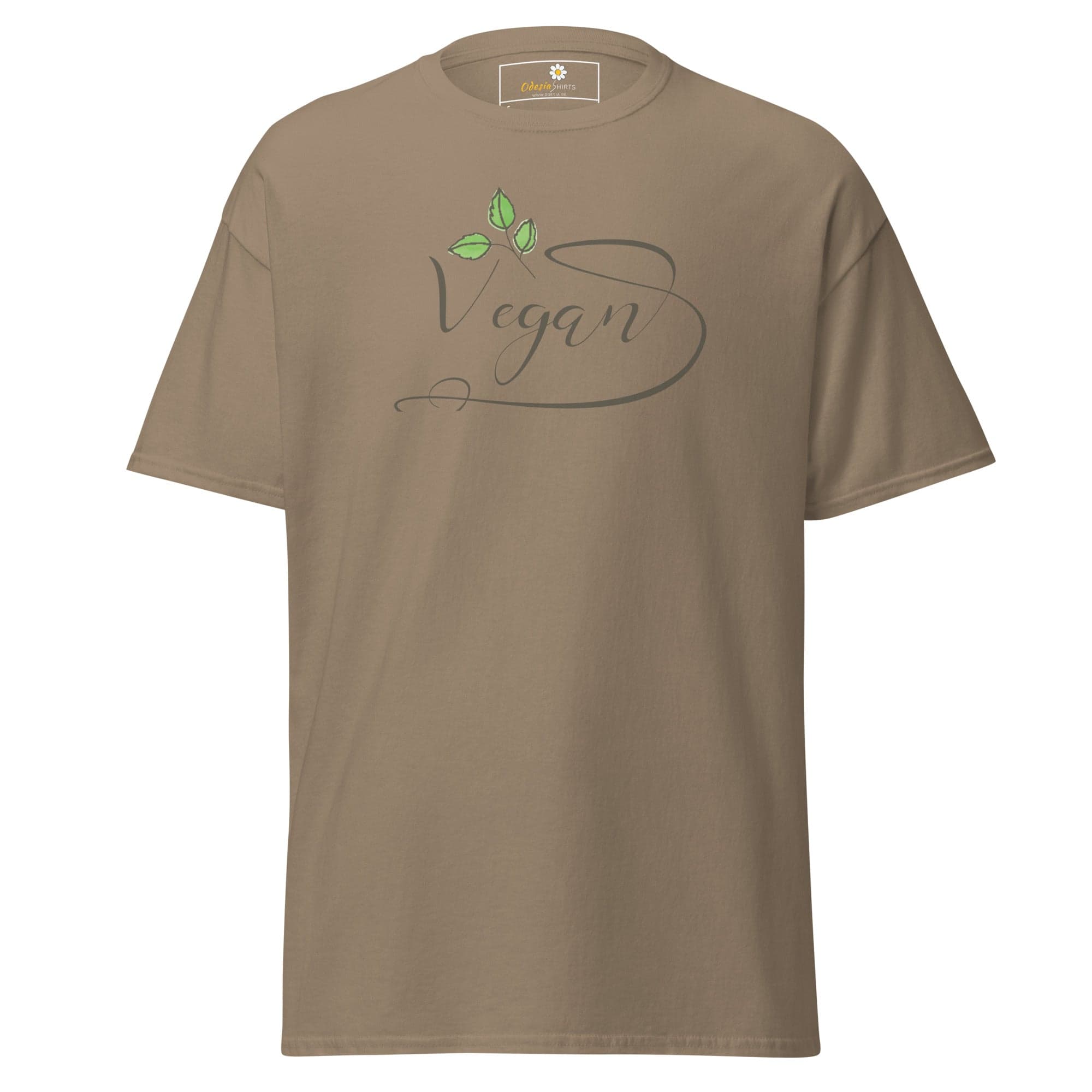 Unisex classic t-shirt - VEGAN GLORY - REGULAR - Brown Savana / S