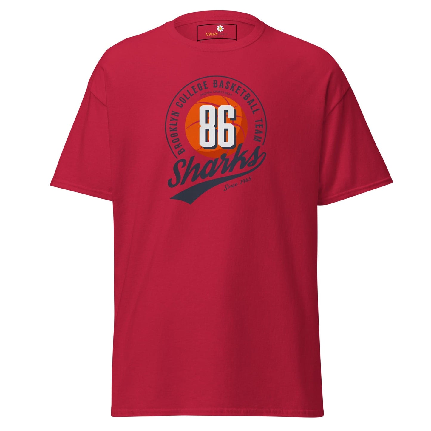 Unisex classic t-shirt - SPORT 86 SHARKS - REGULAR - Cardinal / S