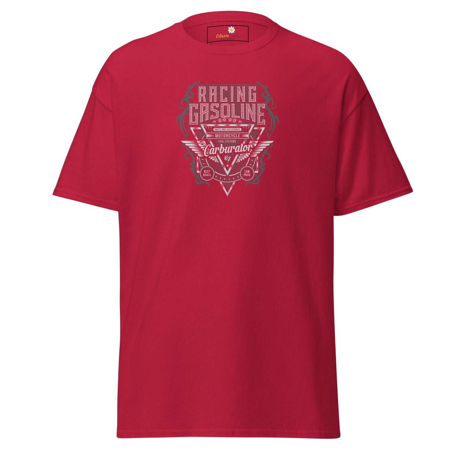 Unisex classic t-shirt - SPORT RACING CARS GASOLINE - REGULAR - Cardinal / S