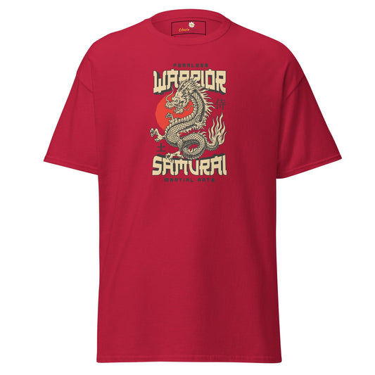 Unisex classic t-shirt - MYSTIC FEARLESS DRAGON - REGULAR - Cardinal / S