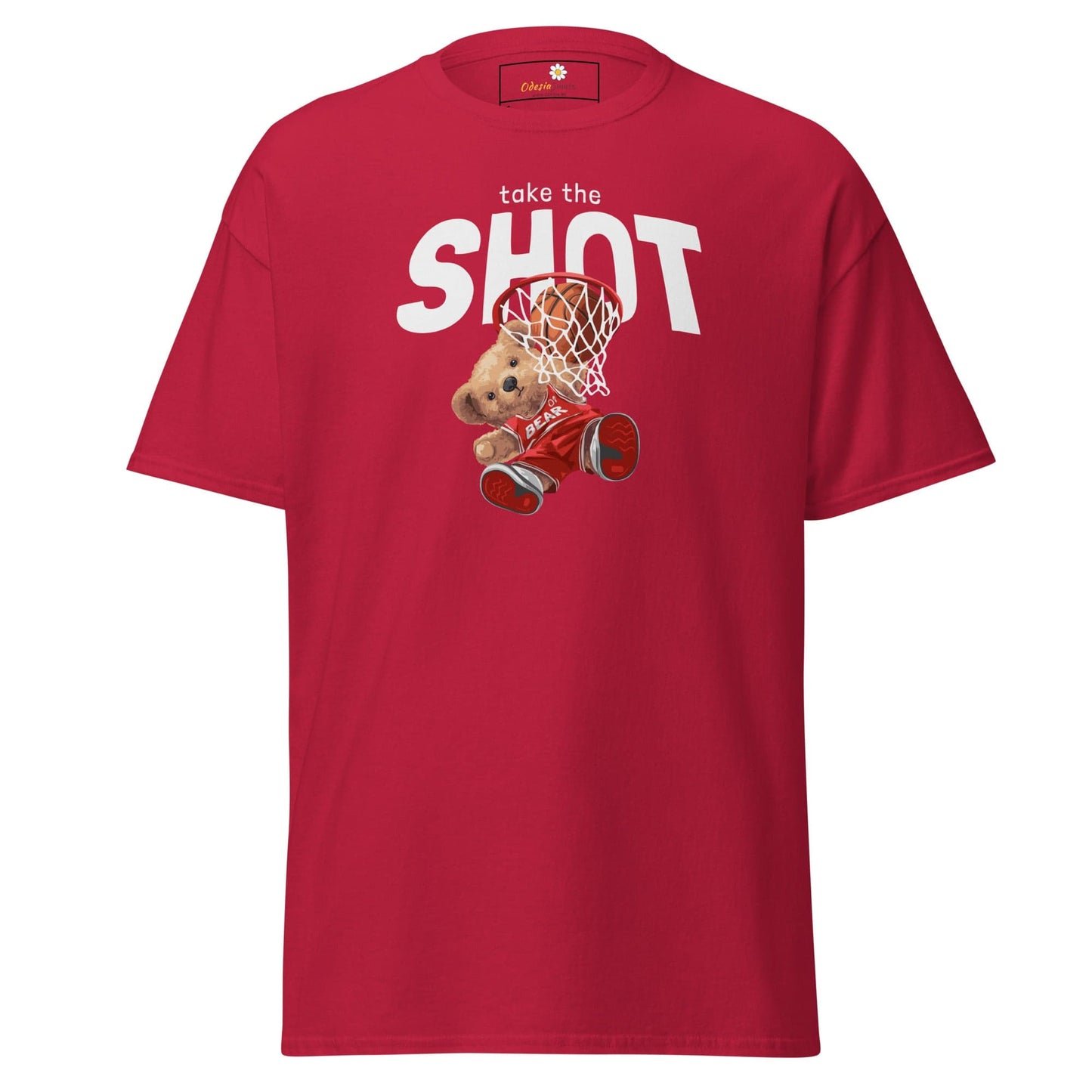 Unisex classic t-shirt - FUN TAKE THE SHOT - REGULAR - Cardinal / S