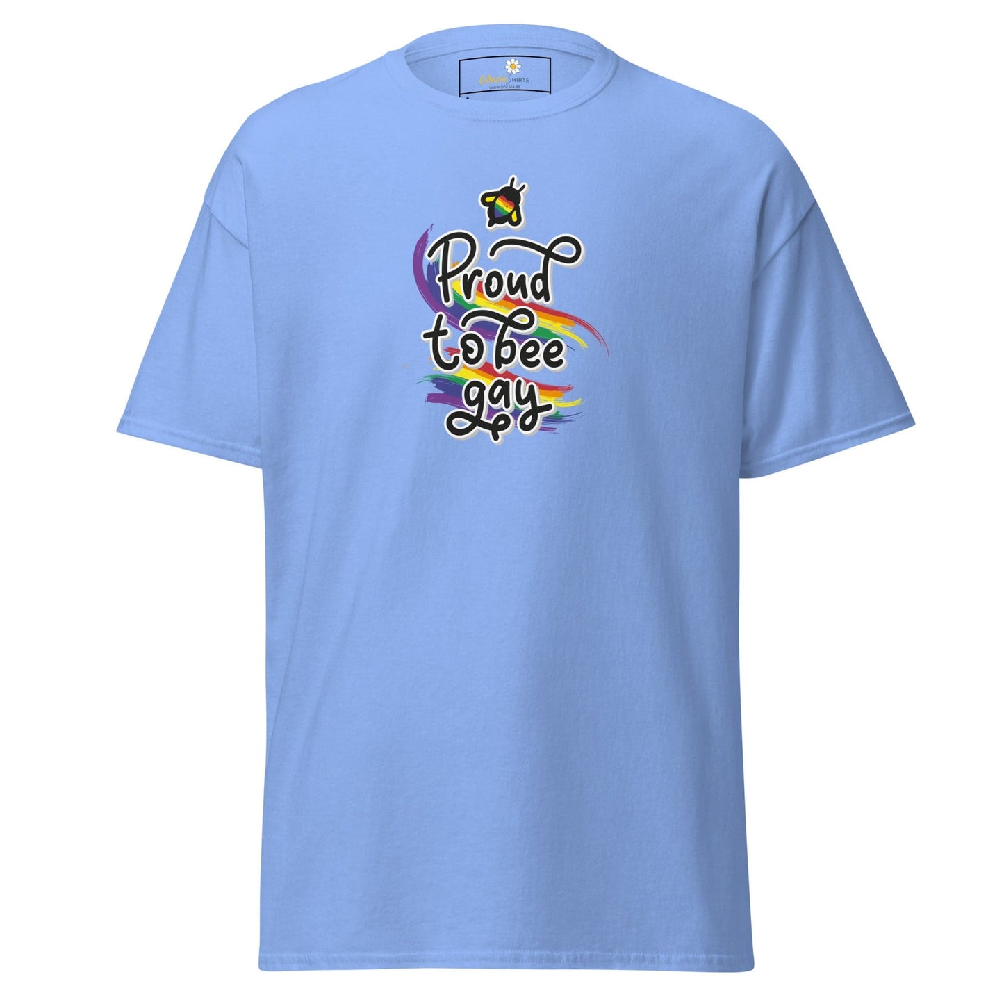 Unisex classic t-shirt - LGBTQ PROUD BEE GAY - REGULAR - Carolina Blue / S