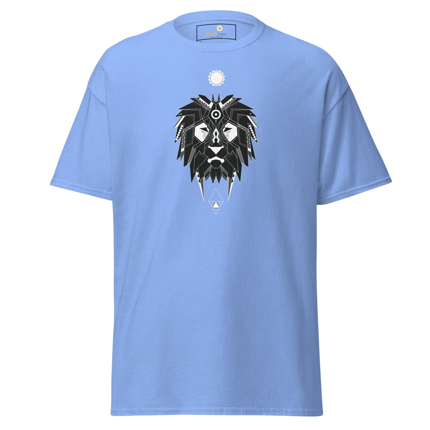 Unisex classic t-shirt - ABSTRACT MYSTIC LION HEAD - REGULAR - Carolina Blue / S