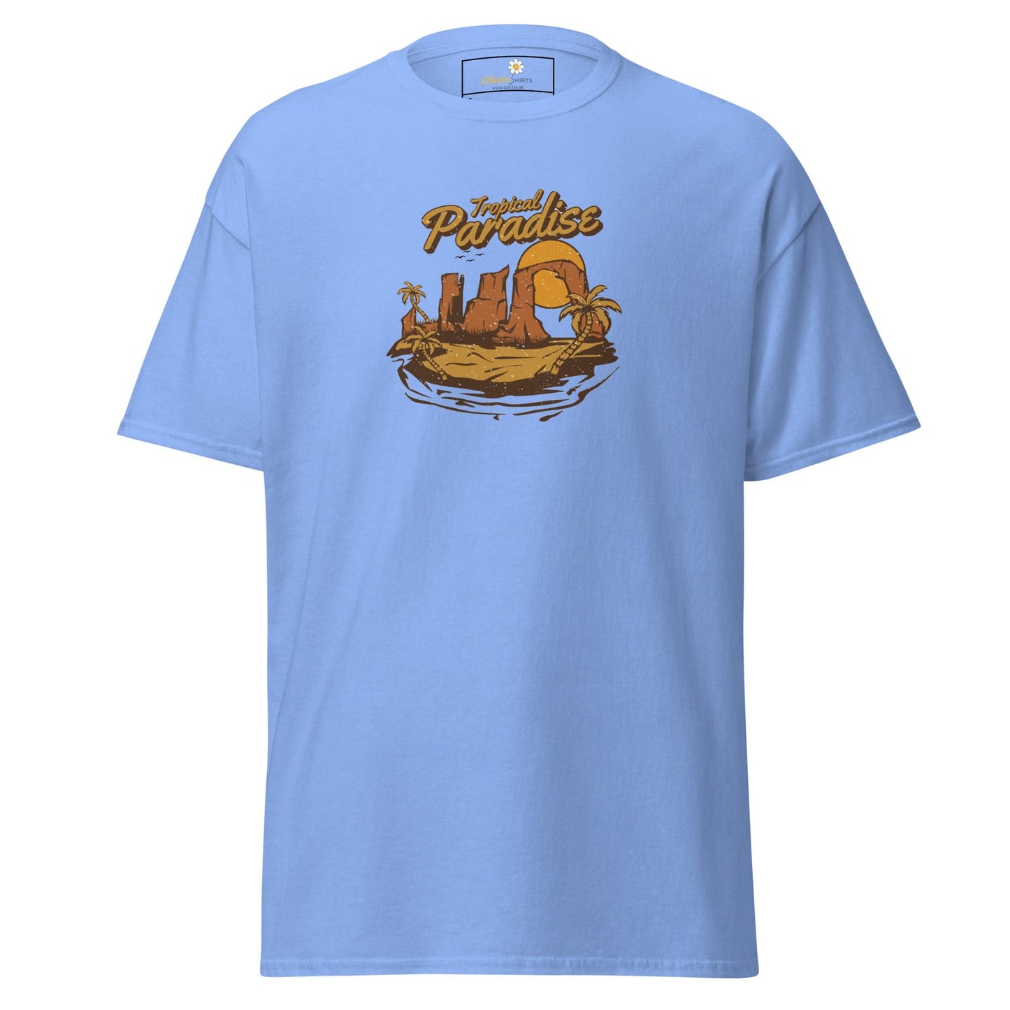 Unisex classic t-shirt - SUMMER TROPICAL PARADISE - REGULAR - Carolina Blue / S