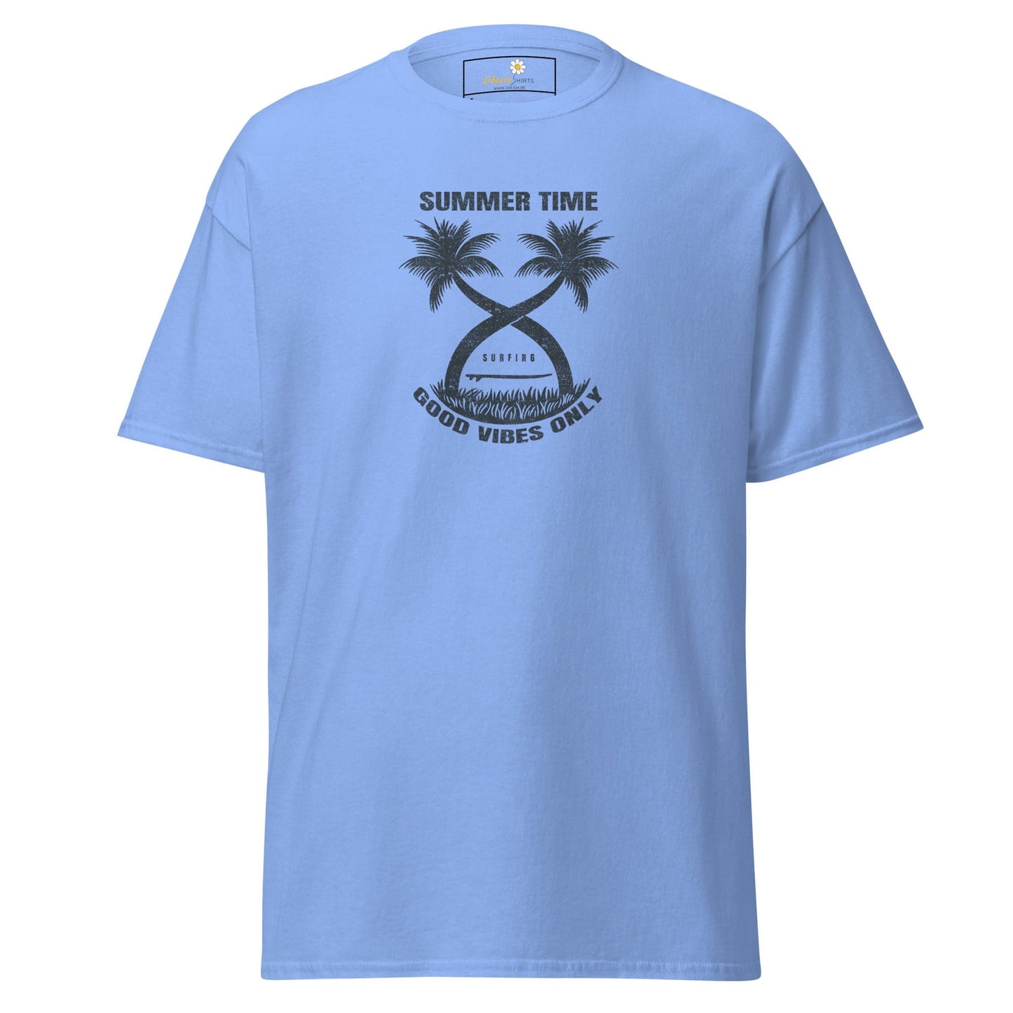 Unisex classic t-shirt - SUMMER PARADISE TREES - REGULAR - Carolina Blue / S