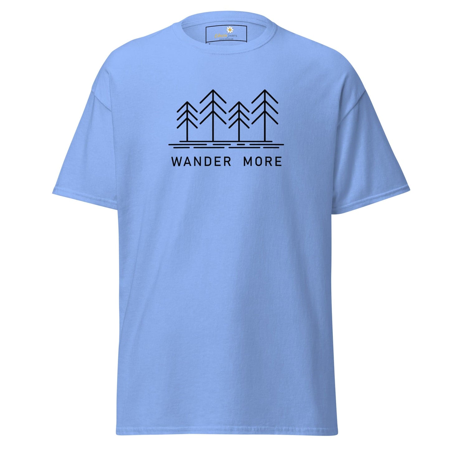 Unisex classic t-shirt - ADVENTURE WANDER MORE - REGULAR - Carolina Blue / S