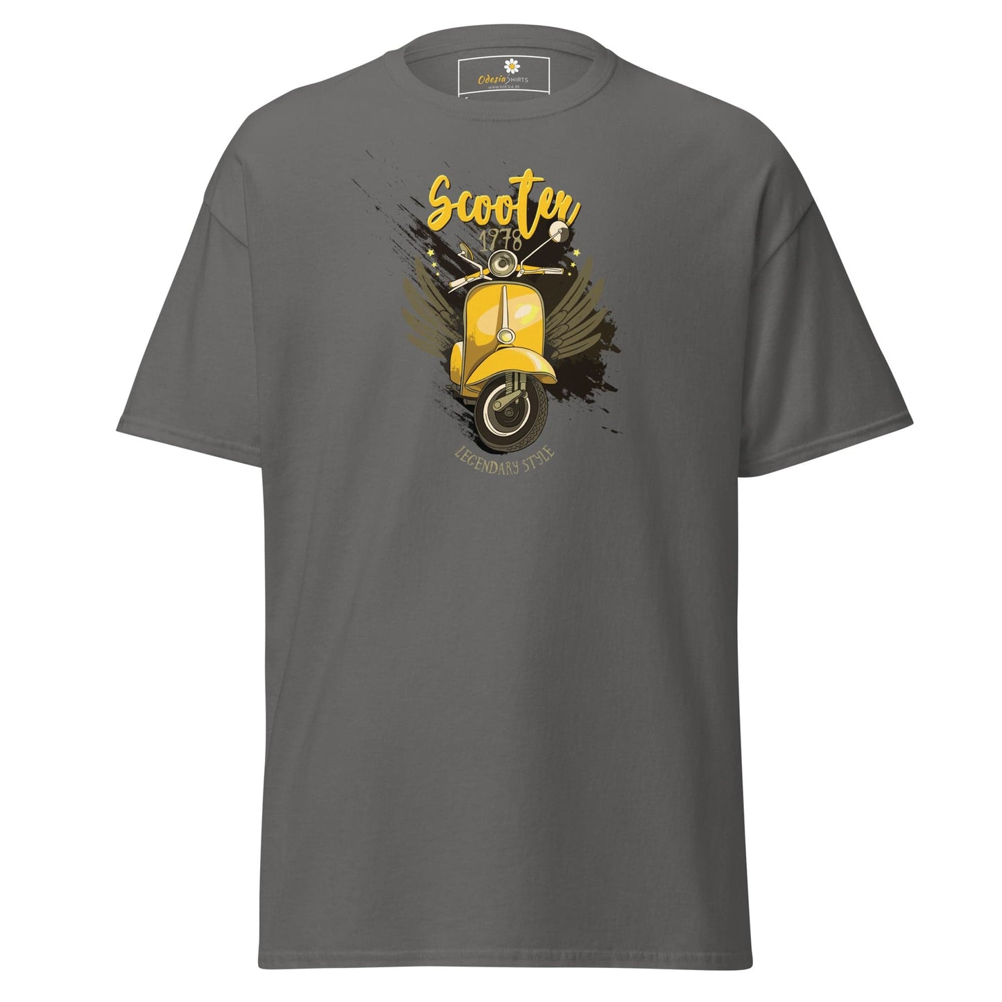 Unisex classic t-shirt - VINTAGE SCOOTER 1978 - REGULAR - Charcoal / S