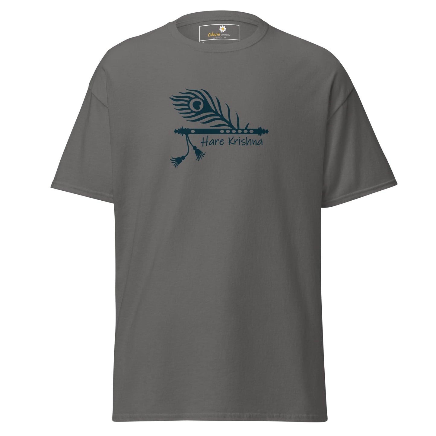 Unisex classic t-shirt - SPIRITUAL HARE KRISHNA - REGULAR - Charcoal / S