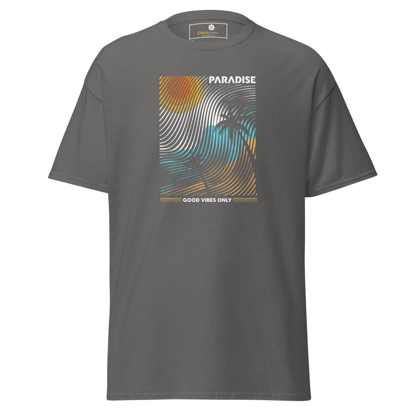 Unisex classic t-shirt - SUMMER PARADISE COLORFULL - REGULAR - Charcoal / S