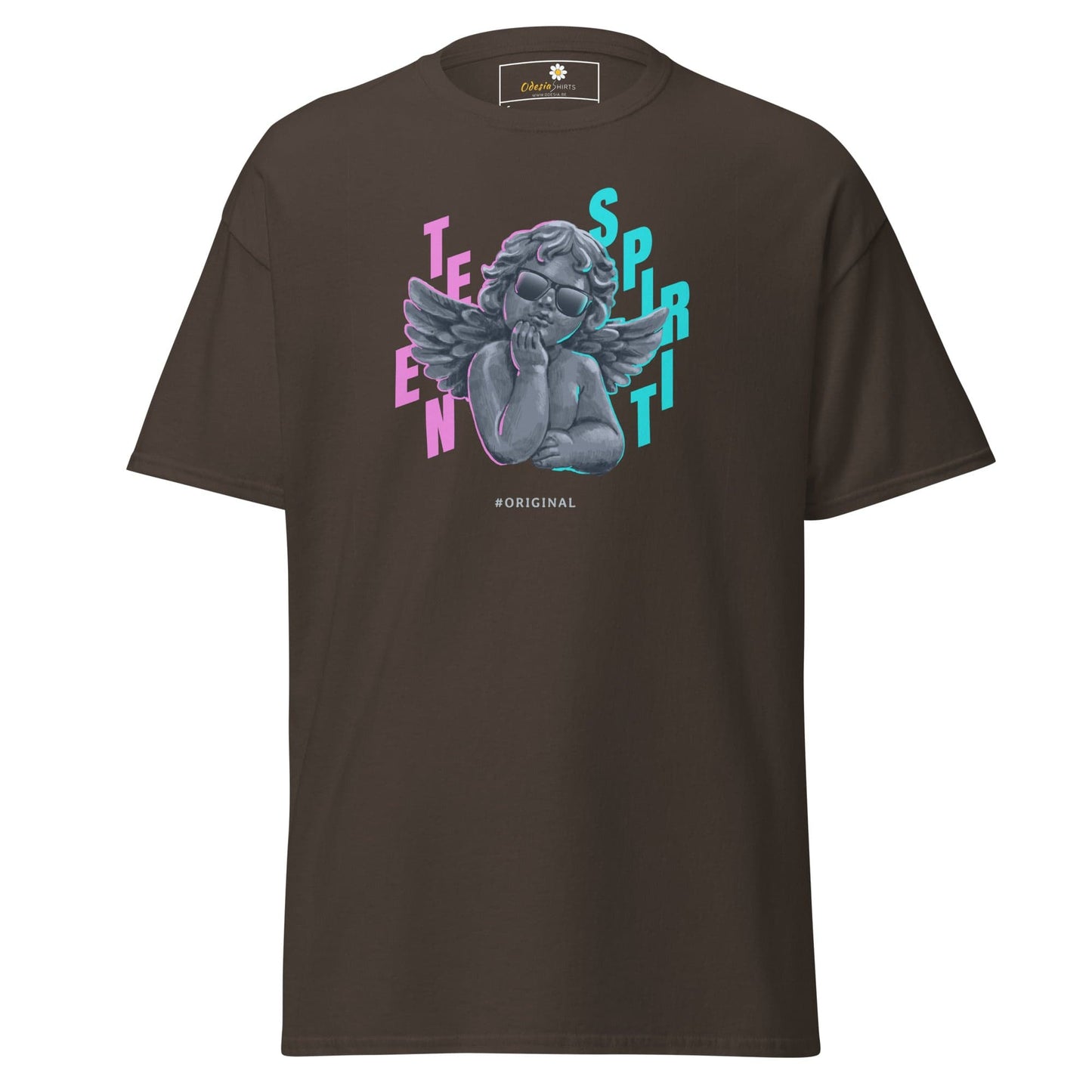 Unisex classic t-shirt - FANTASY TEEN SPIRIT - REGULAR - Dark Chocolate / S