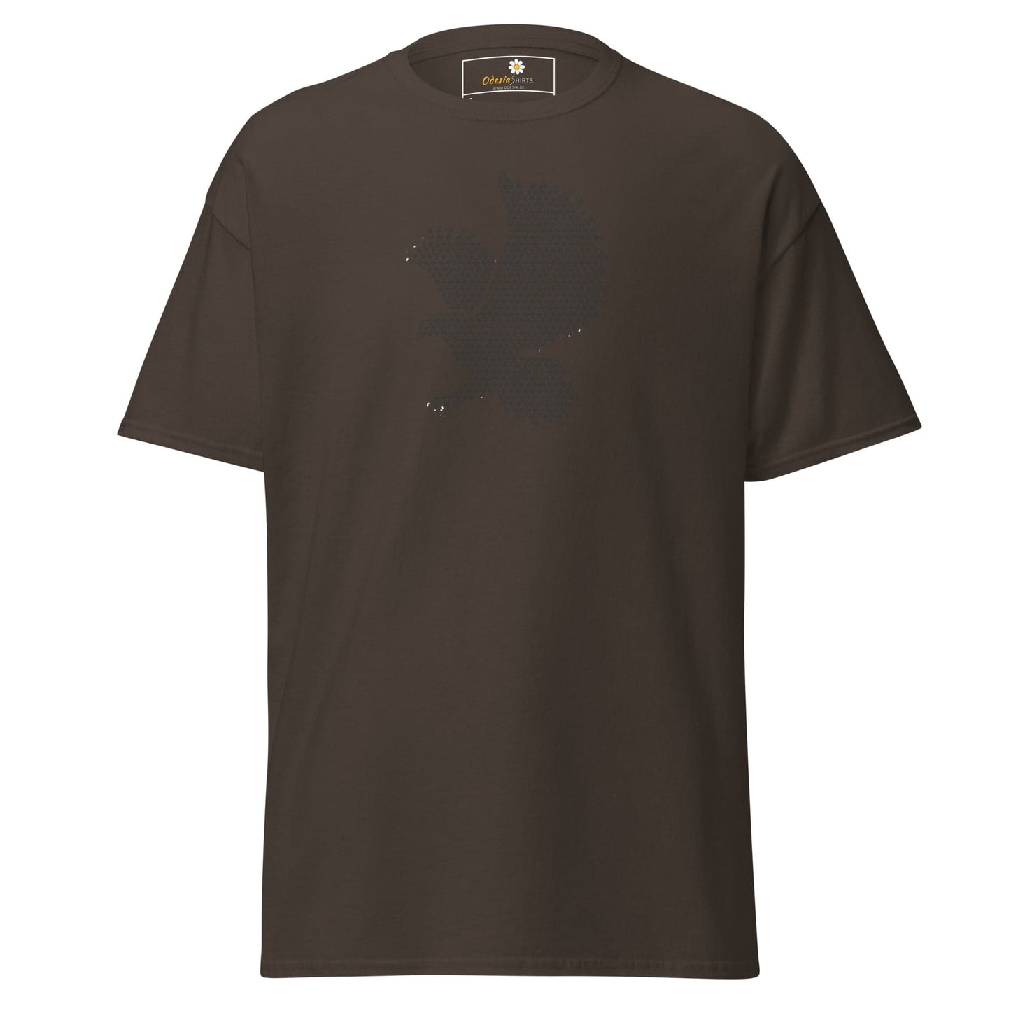 Unisex classic t-shirt - ABSTRACT BIRD - REGULAR - Dark Chocolate / S