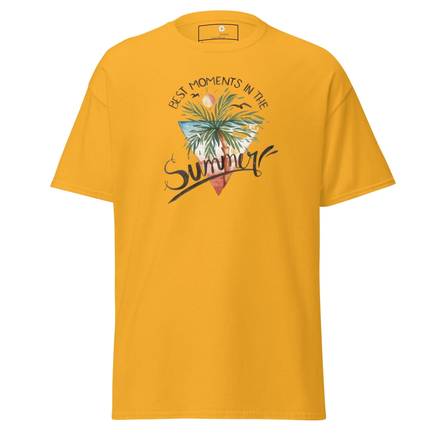 Unisex classic t-shirt - SUMMER SCENE - REGULAR - Gold / S